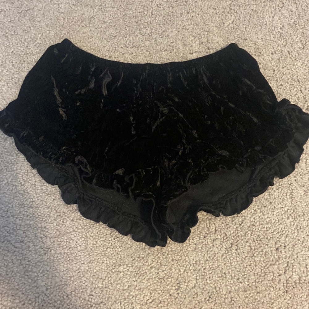 velvet shorts